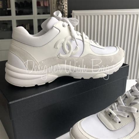 chanel shoes women sneakers white|Chanel high top sneakers.